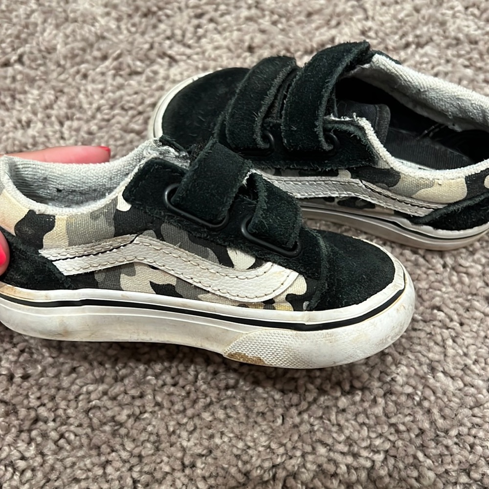Vans Old Skool V Primary Camo Blk/Wht - Picture 8 of 11